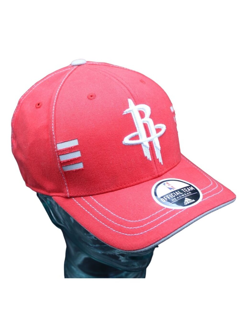 Houston Rockets Embroidered Logo NBA Official Team Adidas Hook & Loop Hat Cap